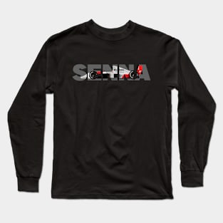 Ayrton Senna's McLaren Honda MP4/5 Illustration Long Sleeve T-Shirt